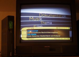 [:de]Die d-box kann übers Netzwerk den Bildschirm des VDR anzeigen und über die Fernbedienung auch bedienen.[:en]The d-box has a viewer for the VDR screen over the network. The remote control can alo be used to control the VDR in this mode.[:]