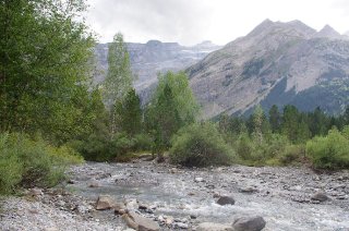 Mountain creek in the Gavarnie valley