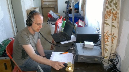 [:de]Contest in Barigau, Na gut, Tastfunk ist in UKW-Contesten nicht so typisch[:en]VHF-contest at our portable location; but telegraphy is not so typical[:]