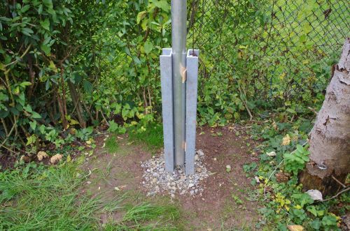 Fertig ist die Masthalterung.