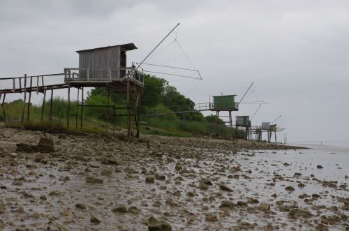 Fischerhütte an der Gironde